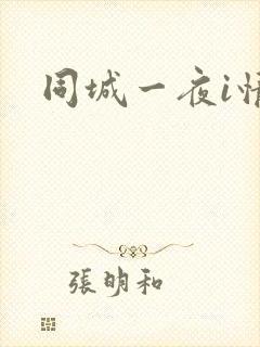 同城一夜i情