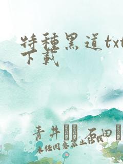 特种黑道txt下载