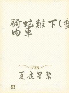 骑蛇难下(双)肉车