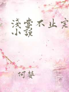 浅尝不止完整版小说