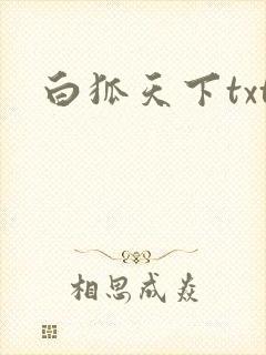 白狐天下txt