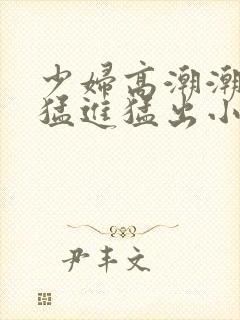 少妇高潮潮喷到猛进猛出小说