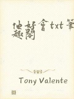 他好会txt笔趣阁