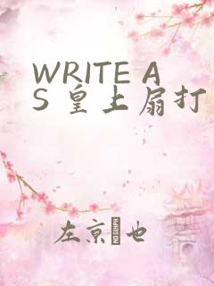 WRITE AS 皇上扇打