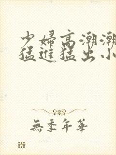 少妇高潮潮喷到猛进猛出小说