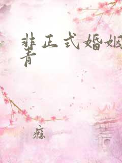 非正式婚姻雾里青