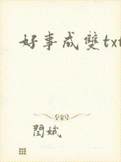 好事成双txt