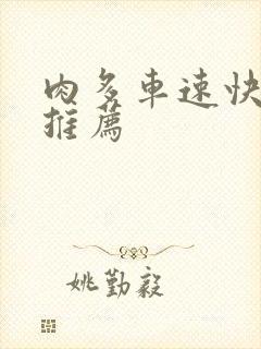 肉多车速快的书推荐