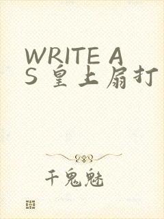 WRITE AS 皇上扇打