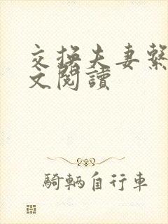 交换夫妻系列全文阅读