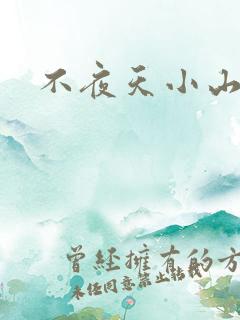 不夜天小山城