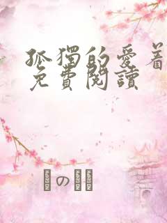 孤独的爱着全文免费阅读