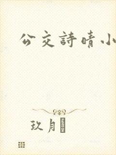 公交诗晴小说