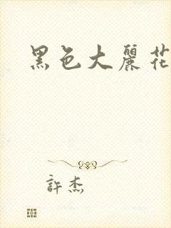 黑色大丽花图片