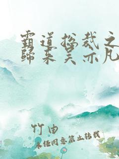 霸道总裁之出狱归来吴亦凡