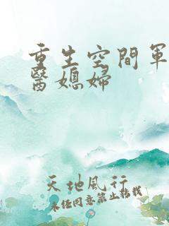 重生空间军长军医媳妇