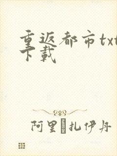 重返都市txt下载