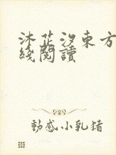 沐芷汐东方逸在线阅读