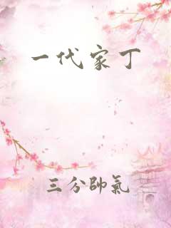 一代家丁