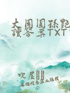 大团圆孙艳梅阅读答案TXT下载