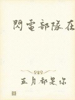 闪电部队在行动