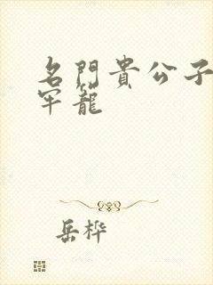 名门贵公子炙热牢笼