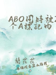 ABO同时被2个A标记肉