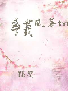 盛世风华txt下载