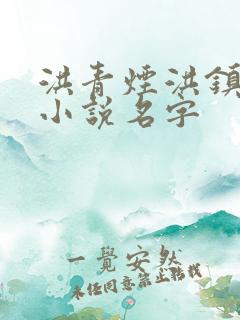 洪青烟洪镇国的小说名字