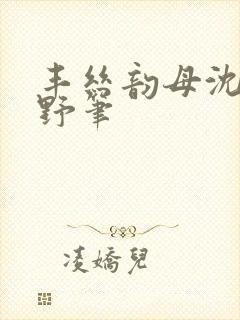 丰丝韵母沈蓉书野笔