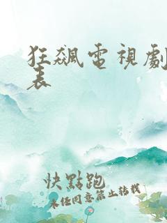 狂飙电视剧演员表