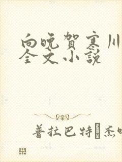 向晚贺寒川免费全文小说