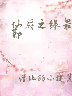 仙府之缘最新章节