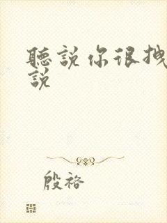 听说你很拽啊小说