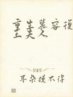 重生慕容复之弄王夫人