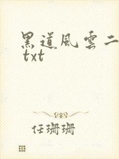 黑道风云二十年 txt