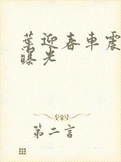 叶迎春车震照片曝光