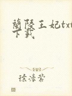 兰陵王妃txt下载