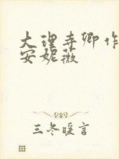 大理寺卿作者:安妮薇