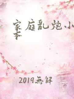 家庭乱炮小说全本