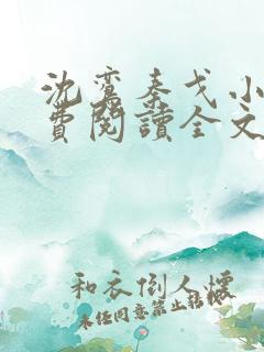 沈鸾秦戈小说免费阅读全文