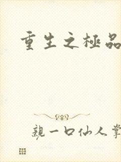 重生之极品男妾