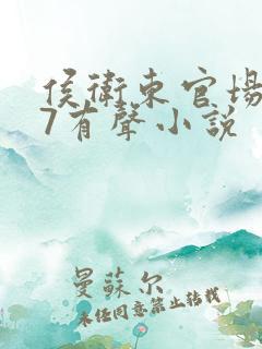 侯卫东官场笔记7有声小说