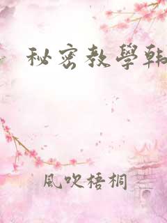 秘密教学韩漫