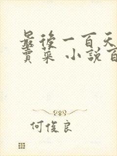 最后一百天BY卖菜 小说百度云