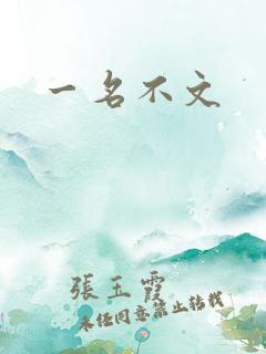 一名不文