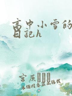 高中小雪的性欢日记h