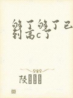够了够了已经满到高c了