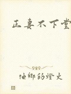 正妻不下堂