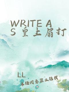 WRITE AS 皇上扇打